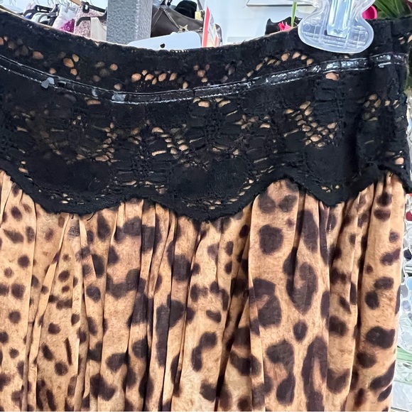 D&G Animal Print Cotton Flare Skirt • 38 XS - Picture 12 of 12